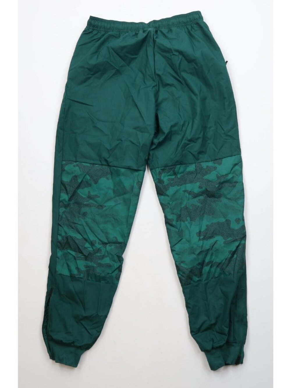 Deadstock Y2K Adidas Mens Small Lined Camouflage Windbreaker Joggers Pants Green - Picture 9 of 13